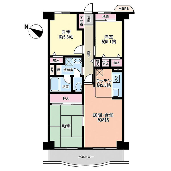 間取りを拡大表示