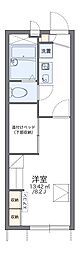 レオパレスダイケン5 1Kの間取図画像