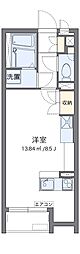 レオネクストやすらが丘2 ワンルームの間取図画像
