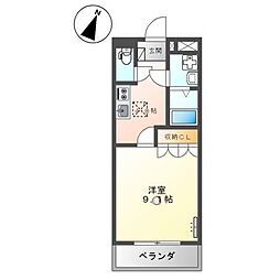 エスペランス王司 1Kの間取図画像