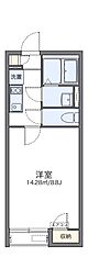 LEONEXTゆたか 1Kの間取図画像
