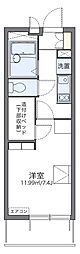 レオパレス入江 1Kの間取図画像