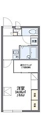 レオパレスITOYONE 1Kの間取図画像