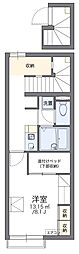 レオパレス活 1Kの間取図画像