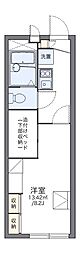 レオパレスカルム 1Kの間取図画像