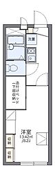レオパレスカルム 1Kの間取図画像