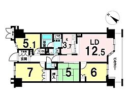 ブランシエラ彩の森公園 4LDKの間取図画像