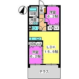 ステラオリンピア 2LDKの間取図画像