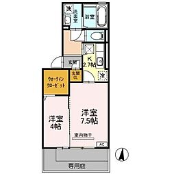 グレーシア 2Kの間取図画像