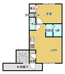 Saty 1LDKの間取図画像