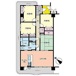 サントノーレ観月 4LDKの間取図画像