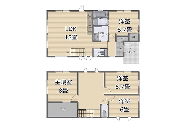 間取りを拡大表示