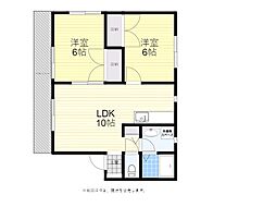 KSコーポ 2LDKの間取図画像