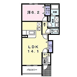 エアリーメゾン3 1LDKの間取図画像