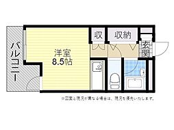 萱島ビル ワンルームの間取図画像