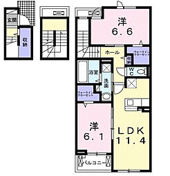 ステラ2-MY 2LDKの間取図画像