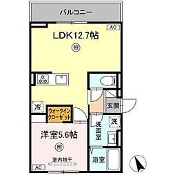 PREMILIFE大在浜EAST 1LDKの間取図画像