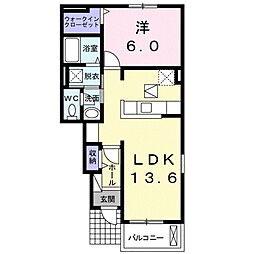 フェアリー6 1LDKの間取図画像