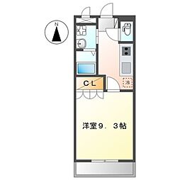 La・Laひまわり 1Kの間取図画像