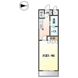 Bloom千歳 1Kの間取図画像