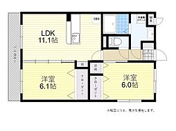 Stella小池原 2LDKの間取図画像