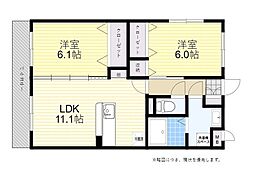 Stella小池原 2LDKの間取図画像
