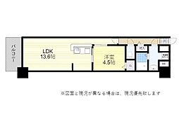 BLD.YUWA 1LDKの間取図画像