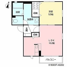 カントリーヴァレー3 1LDKの間取図画像
