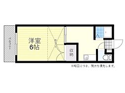 リヴェールコート 1DKの間取図画像