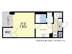 ヴィンテージ岩田町 1Kの間取図画像