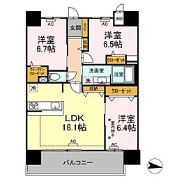 ParkAvenueEAST 3LDKの間取図画像