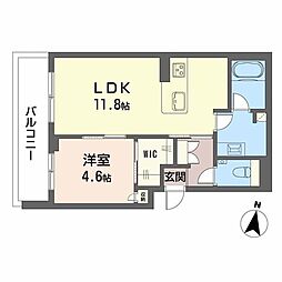 グランメゾン 1LDKの間取図画像