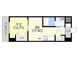 イマサ・モルゲン.2 1DKの間取図画像