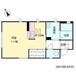ベルリッチYOU ワンルームの間取図画像