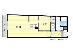 REGINA大分駅南 1LDKの間取図画像