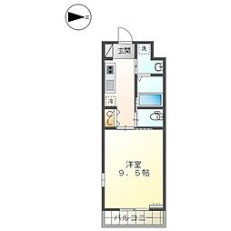 エル・ミオーレ 1Kの間取図画像