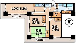 ウイング・ビュー 3LDKの間取図画像
