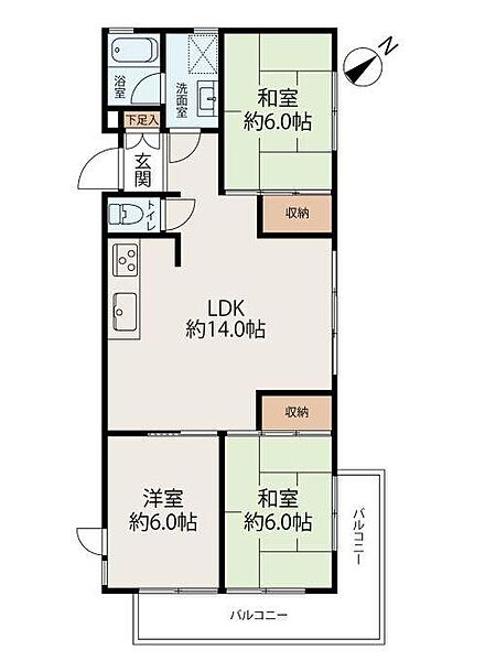 間取りを拡大表示