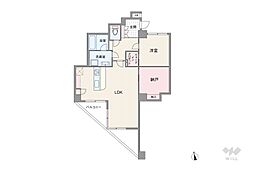 カーサ要町 1LDKの間取図画像