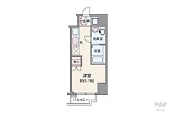 セントパレス池袋 1Kの間取図画像