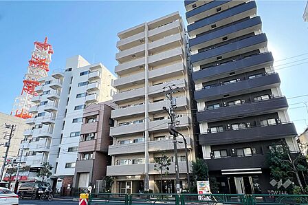 アリュージュ南千住の外観(北西側から)