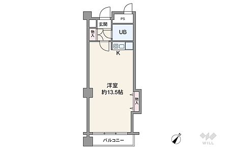 1R 間取り