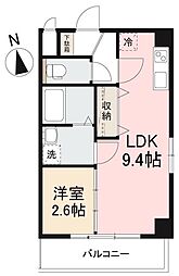 プレシャスタイム通町 1LDKの間取図画像