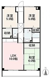 グランドステイツ太田 3LDKの間取図画像