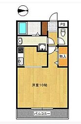 オレンジハイツ 1Kの間取図画像