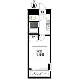 ハピネス高畑 1Kの間取図画像