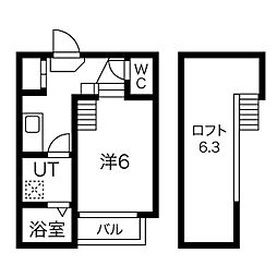 Airdevivre 1Kの間取図画像