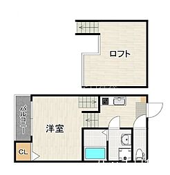 CRESTA 1Kの間取図画像