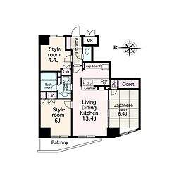 グレイスガーデン多摩川 3LDKの間取図画像