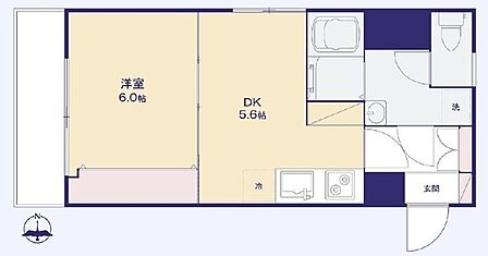 1DK 間取り